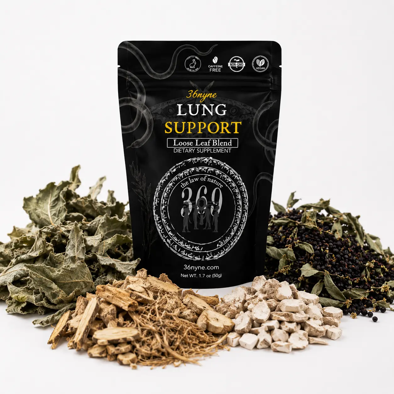 Organic Herbal Lung Support Loose Leaf Tea Blend - Smoker's Respiratory Support Tea