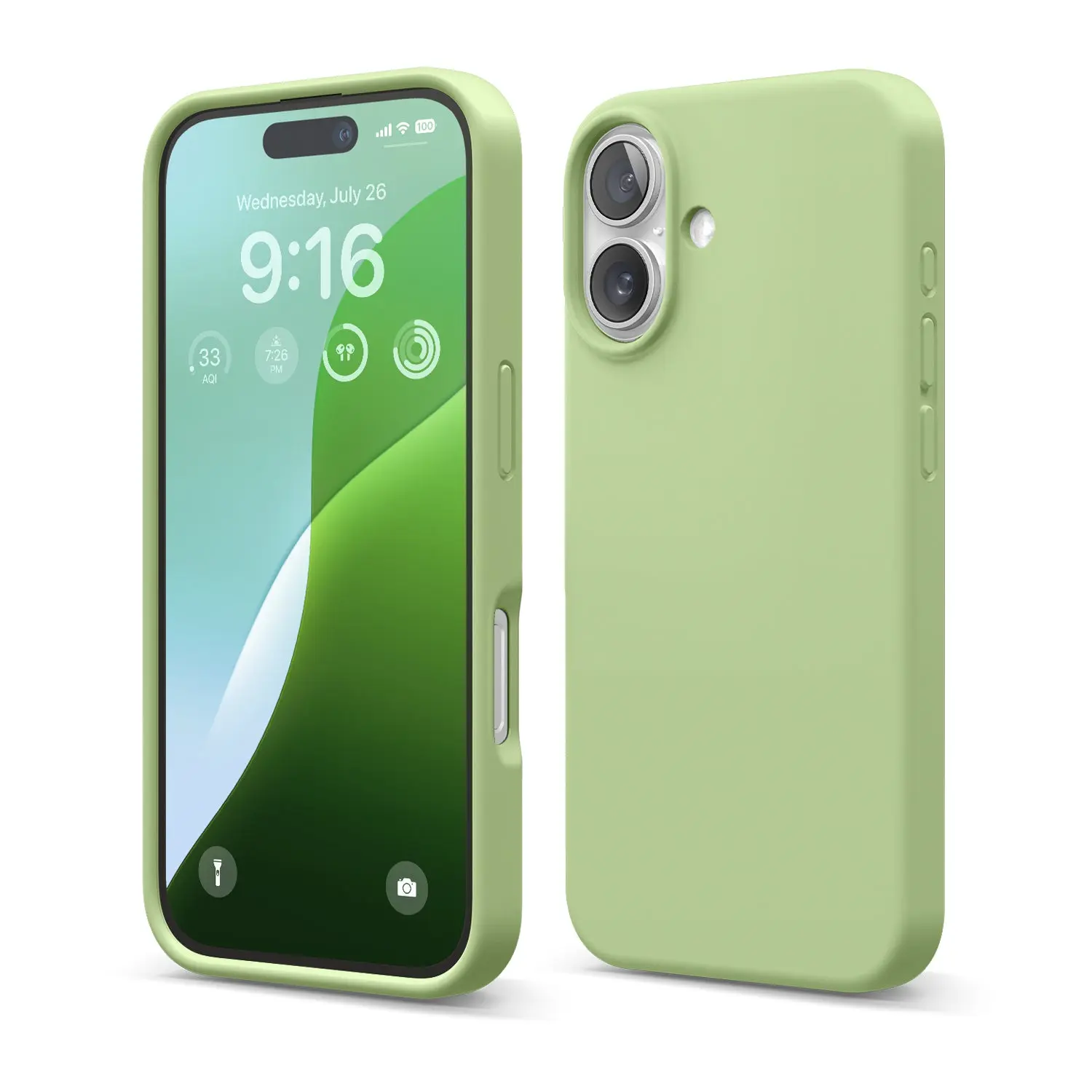 [elago Official] Premium Liquid Silicone Smartphone Case for iPhone 16 - Shockproof Drop Protection, Raised Screen & Camera Edges, Wireless Charging Compatible, 37-Color Handheld Casing Cover Phone Accessories