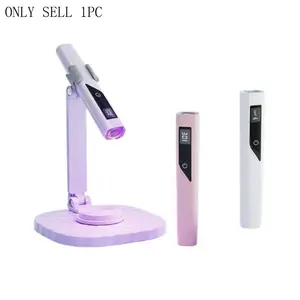 Portable mini handheld nail light, with stand ultraviolet nail light, nail light, telescopic lamp stand, nail film phototherapy lamp