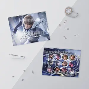 Xavier Love and Deepspace 2026 Wall Calendar LAD Character Schedule Calendar New Year Gift For Fan Premium Paper Spiral Binding Hanging Hole QR Codes