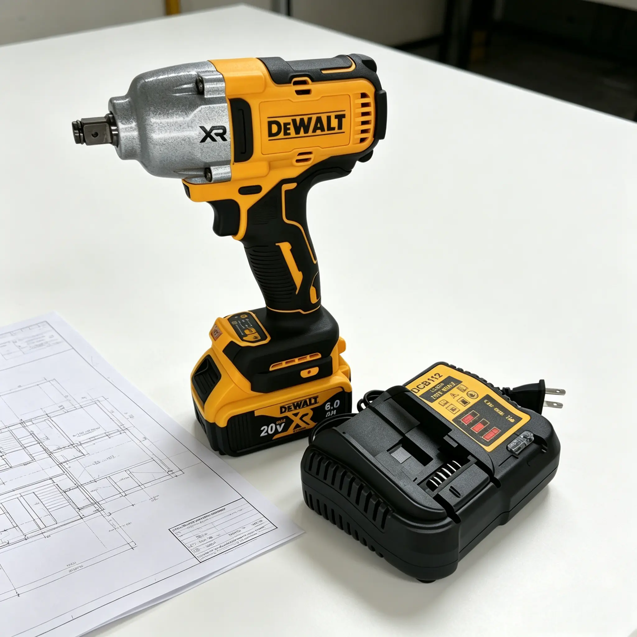 DeWalt DCF900 20V Max XR Brushless Impact Wrench 1/2" Inch High Torque with Hog Ring Anvil Professional Grade Power Tool for Heavy-Duty Tasks