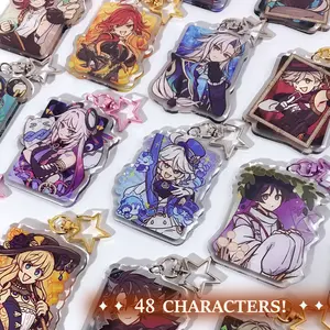 [NEW] Genshin Impact Charm Anime Keychains - 48 Character Options
