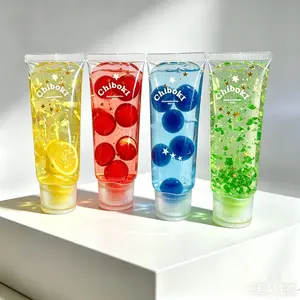 Jelly Soft Four-Part Toy, Toothpaste Tube Transparent Gel Squeeze, Sensory Squeeze Toy, Fun and Educational Plaything for Kids