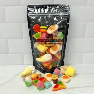 MIDNIGHT SNACK GUMMY Candy Mix - 1/2 Pound Sweet and Sour Snack Mix