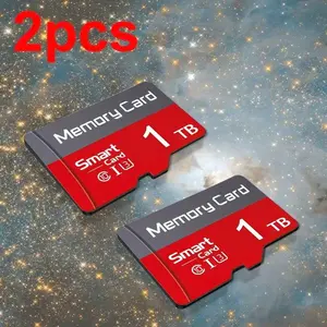 2-Pack 1TB SD memory card and adapter camera, Micro SD card smart phone, personal computer, headphones, PSP-flash memory photo storage monitoring system, Micro tf memory card with adapter, Micro SD card