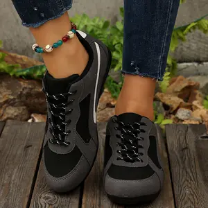 Fashion Sneakers for Women Lace up Comfortable Insole Non-Slip Womens Walking Casual Spring Shoes