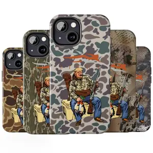 Valentine gift Sitka Camo Hunting Phone Case For iPhone 11–17 Pro Max| Old School Waterfowl Trump Style| Durable Outdoor Gift, Shockproof Cover Camouflage Tempered