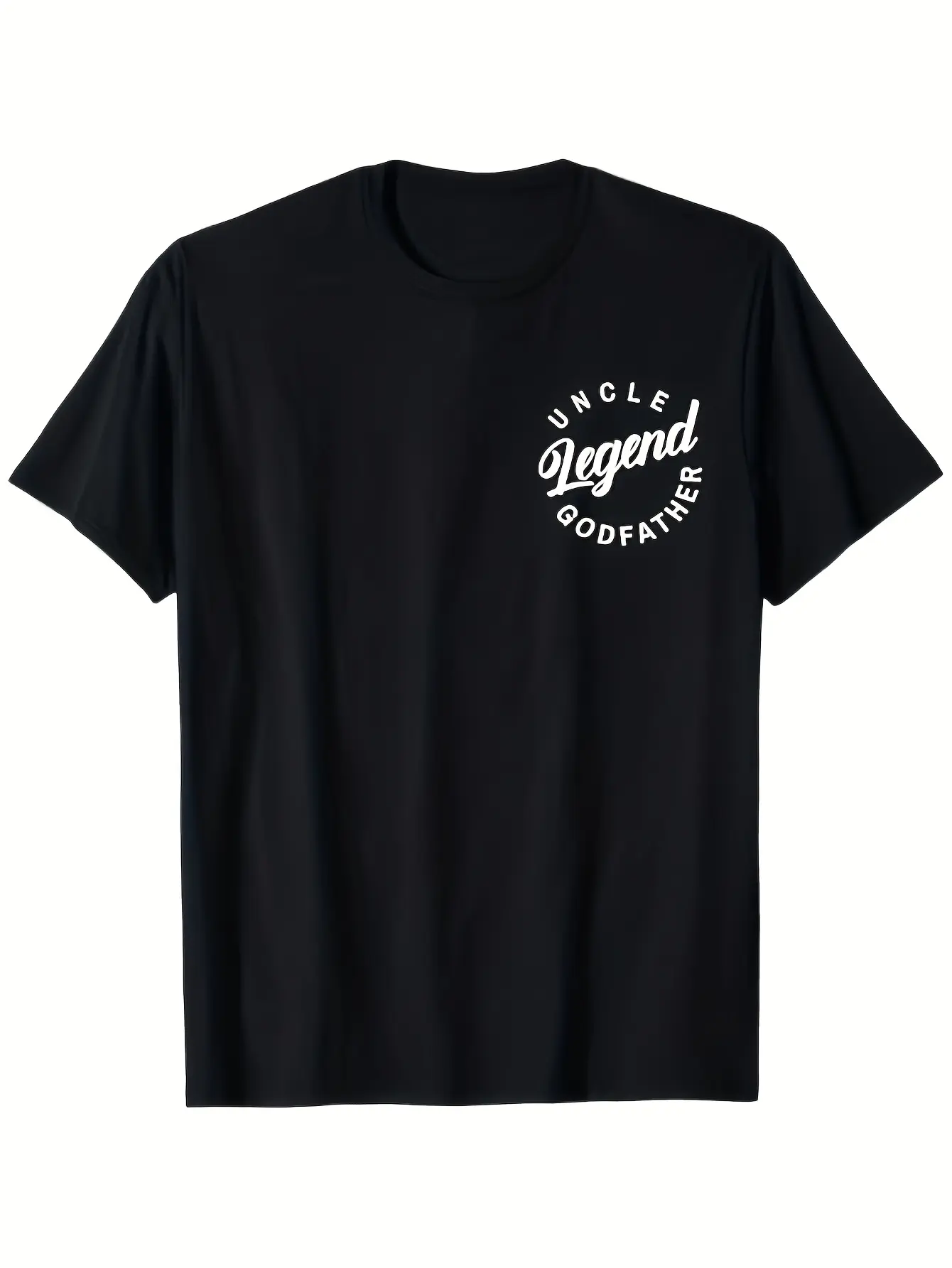 Men's Cool Uncles Club Uncle Legend Godfather T-Shirt -  Cotton Retro Graphic Tee with Iconic Godfather Figure, S-XXXL Sizes, Black Casual Shirt for Dad, Husband, Grandpa Gift
