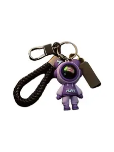1PCS Charming And Fashionable Lightning Bear Keychain, Cute Cartoon Couple Doll Pendant, Key Ring, Creative Astronaut Keychain, Pendant, Add Fun And Personality To Your Items, Keychain Surprise Collectibles