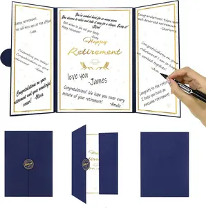 Happy Retirement Guest Book Alternative Funny Signature Certificate Card for Men Women Coworkers Retirement Party Decorations Congrats Retired Party Supplies Gifts