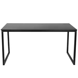 Zeny 47-inch Sturdy Computer Desk - Modern Large MDF Home Office Desk, Black MDF Material, Home Office Desks,summerwins