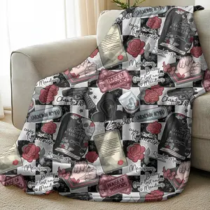 Haunting Adeline Blanket | Fleece Material | Gift for Her | Queen Size | Bookish Blanket | Extra Large | Decor