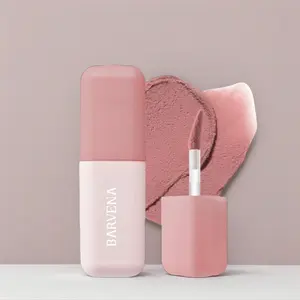 Barvena Blurry Lip Duo Cosmetic - Nude Blur Tint, Soft Velvet Matte Cheek Stain with Airbrushed Glossy Finish, Vegan Cruelty-Free Lip Care Makeup for Combination Skin Everyday Use, Flawless Natural Look