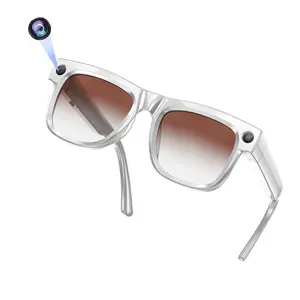 Smart Glasses for Men&Women, Wearable Smart Glasses, with 4GB Memory(No TF Card Need), 8MP Camera AI Glasses, Anti-Shake Video Recording , 290Mah Battery,AI Real Time Translation ,Bluetooth Calling ,Build-in Mic & Speakers, HiFi Audio ,Music Control