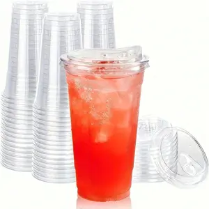 Large Transparent Insulated Acrylic Reusable Cup with Lid, Perfect for Cold Hot Drinks, Ice Coffee, Smoothies, Outdoor Picnics, Birthdays