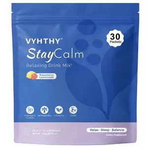 VYHTHY Magnesium Complex Sparking Drink Mix - 8 Essential Magnesium Supplement Ashwagandha Saffron Vitamin D3 GABA