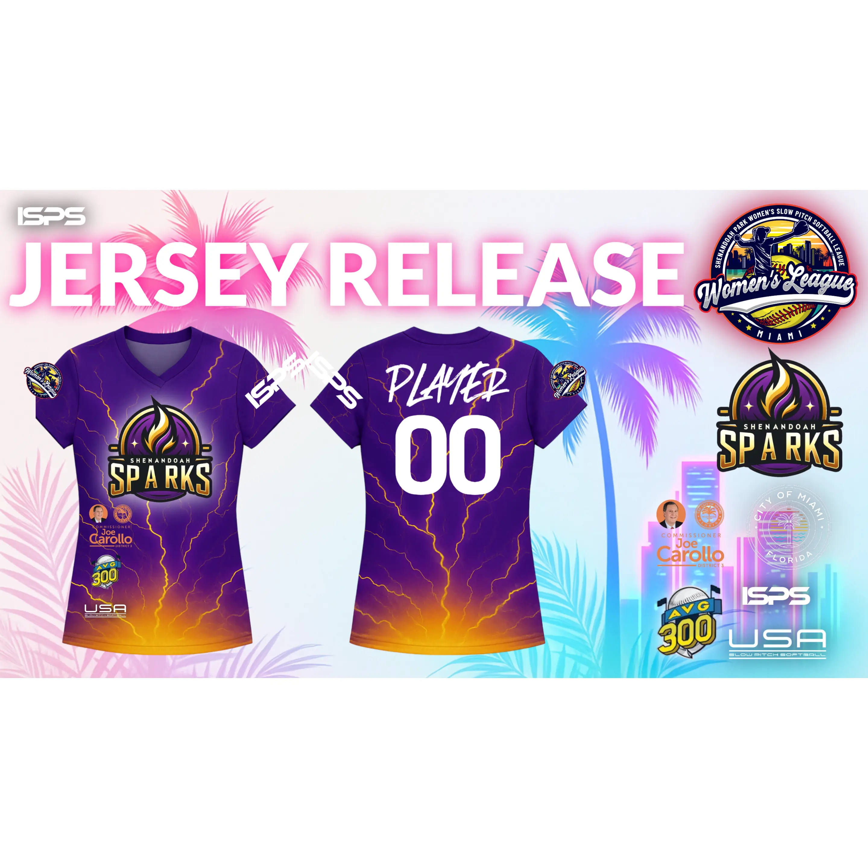 SHENANDOAH SPARKS Limited Edition FULL DYE Jersey Shirt
