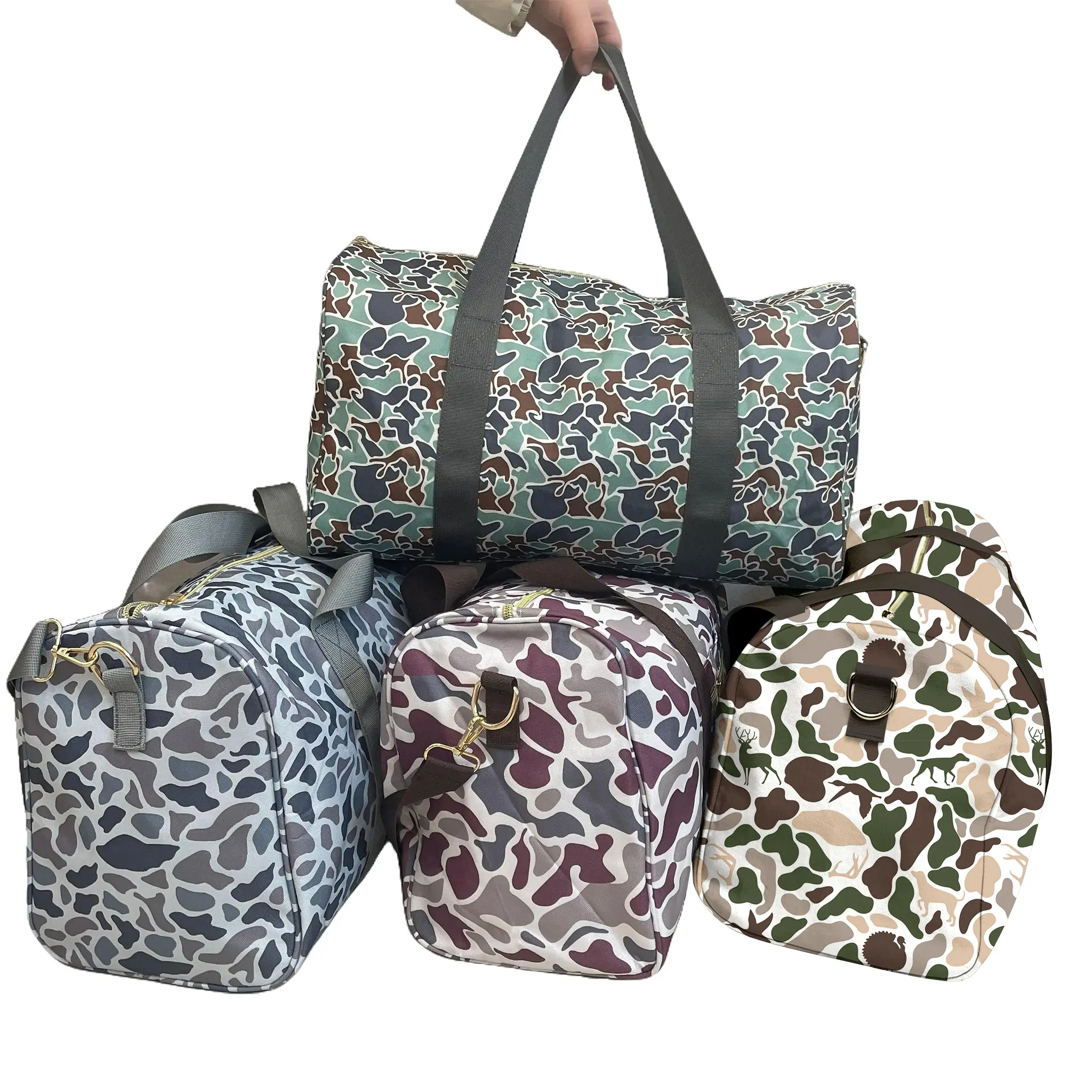UWH Camo duffels green travel duffels hunting bag camouflage sports bag packing bag