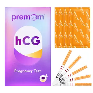 Premom Pregnancy Test Strips- 30/50 Pack Early Detection Pregnancy Test Kit Powered by Premom Ovulation APP for TTC Women