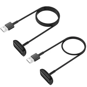 [2-Pack] Charger Cable for Fitbit Charge 6/Charge 5/Luxe, Replacement Charger for Fitbit Charge 6/Charge 5/Luxe (3.3 ft/1.6 ft)