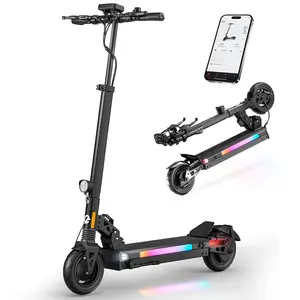 【New Year Sale】Electric Scooter Adults , 800/1000W Motor & 25/31MPH Portable E-Scooter, 25/31 Miles Range, 8.5/10" Off-Road Pneumatic Tires, Dual Suspension & Brakes System, RGB Lights & APP Control