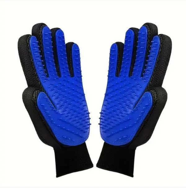 2pcs Pet Grooming Gloves, Dog & Cat Hair Removal Grooming Supplies