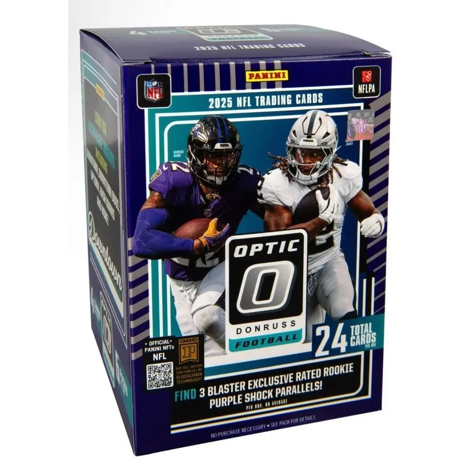 2025 Panini Donruss Optic Football Blaster Trading Cards Purple Shock LV