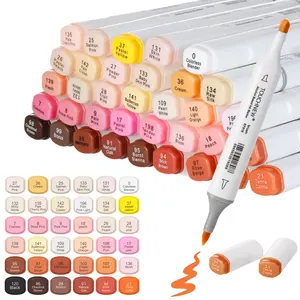 Dual Tip Alcohol Markers Set, 12/24/36pcs Skin Tone Colors Marker Pen, Sketch Art Marker for Coloring, Drawing, Portrait Illustration, Coloring Supplies