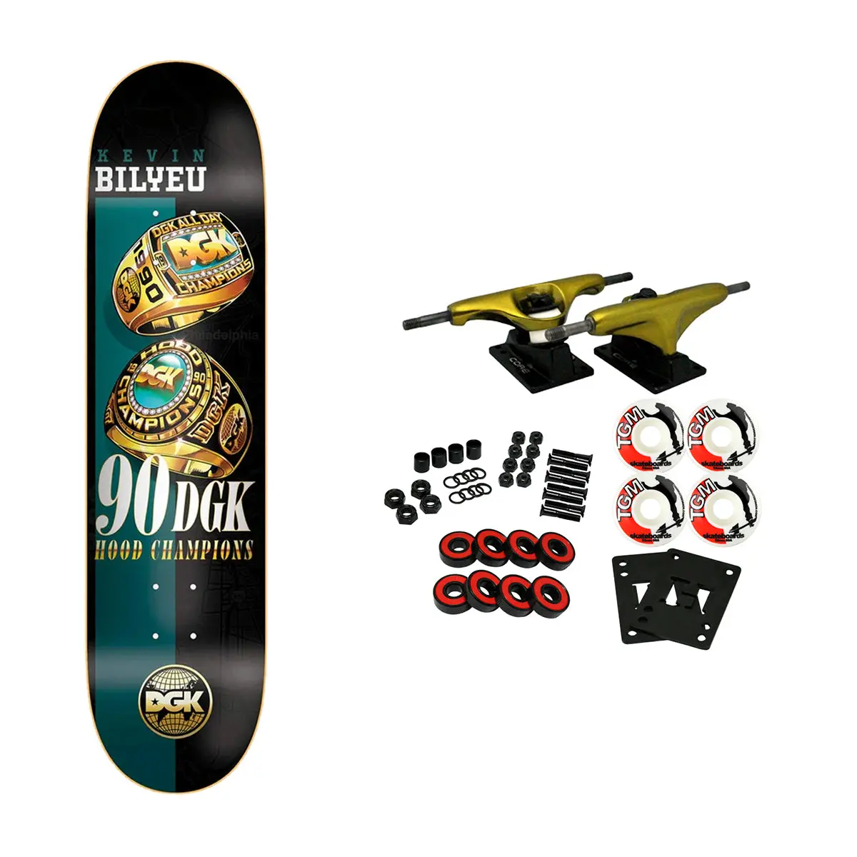 DGK Skateboard Complete Kevin Bilyeu Back 2 Back 8.06 x 31.2"
