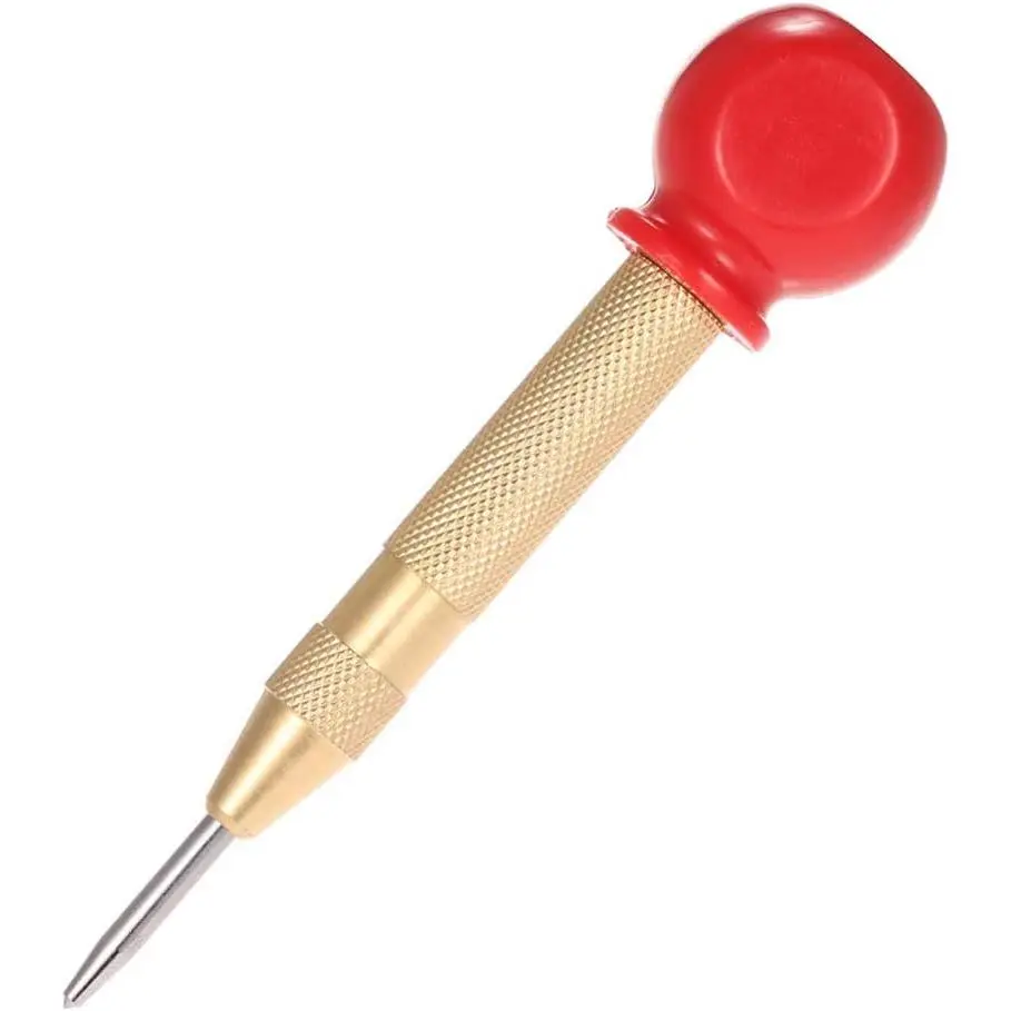 Automatic Center Punch - 1/2PCS Easy-Positioning Drilling & Sample Punch Device, Ergonomic Non-Slip Handle, Hammer-Free Precise Marking, Hand Tools for Woodworking & Construction Hardware, DIY & Professional Use, Woodworking Tools
