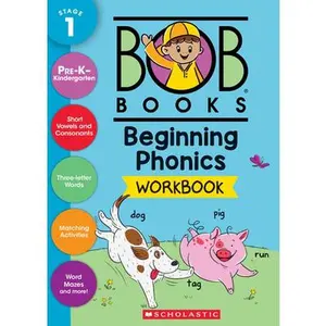 Bob Books - Beginning Phonics Workbook Phonics, Writing Practice, Ages 4 and Up, Kindergarten, First Grade (Stage 1: Starting to Read) -- Scholastic - Paperback