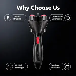 Automatic Electric Hair Braiding Machine, Hair Curler Iron for Personal Beauty & Care Appliance Use