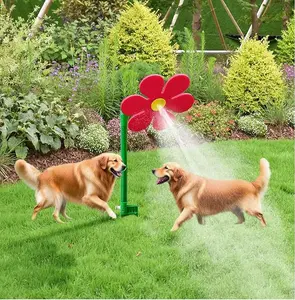 360° Rotating Crazy Dancing Sunflower Sprinkler for Dogs - UV-Resistant Flowers, Portable Space-Saving Outdoor Lawn Water Toy & Cooling Watering Accessory