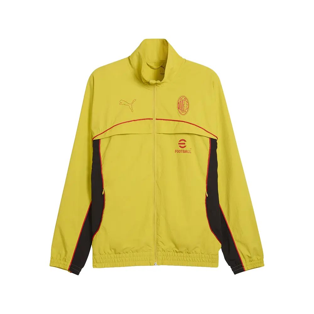 PUMA Mens Ac Milan Jacket Athletic Outerwear Casual - Yellow