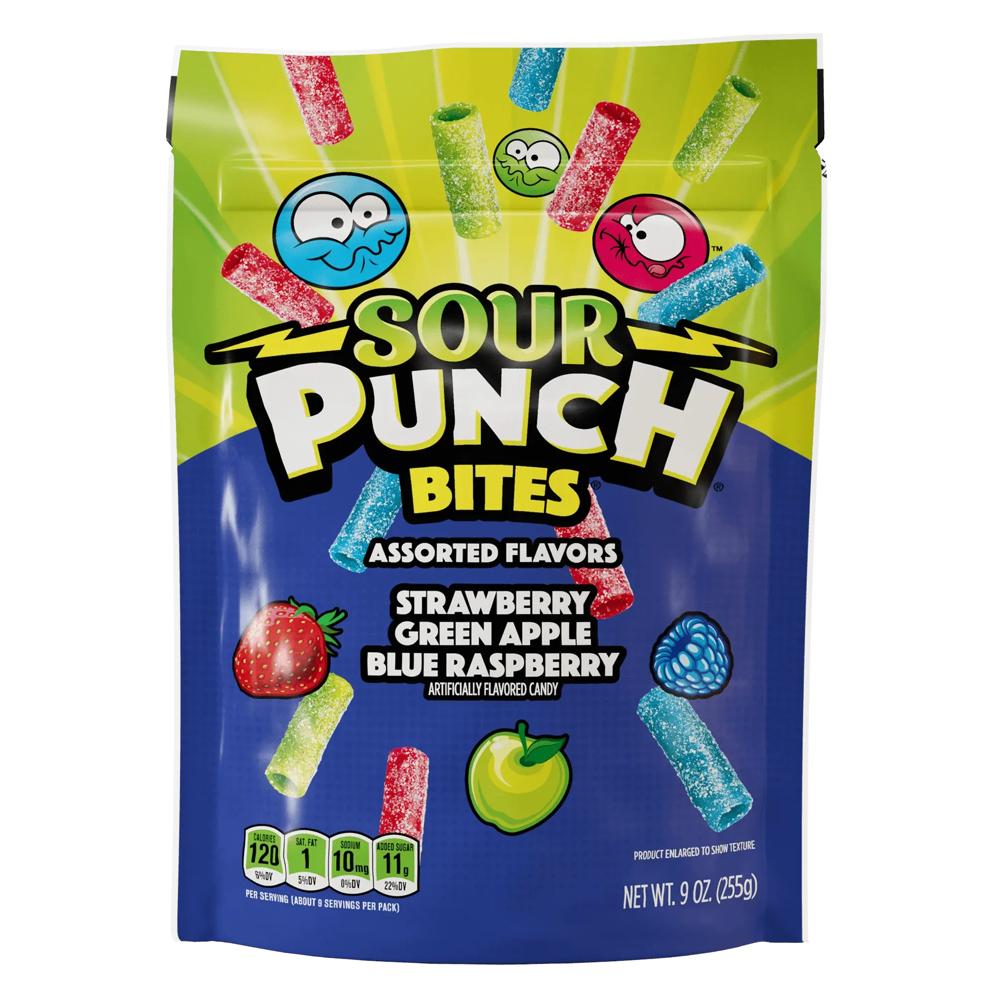 Sour Punch Bites Assorted Flavors, 9oz Bag