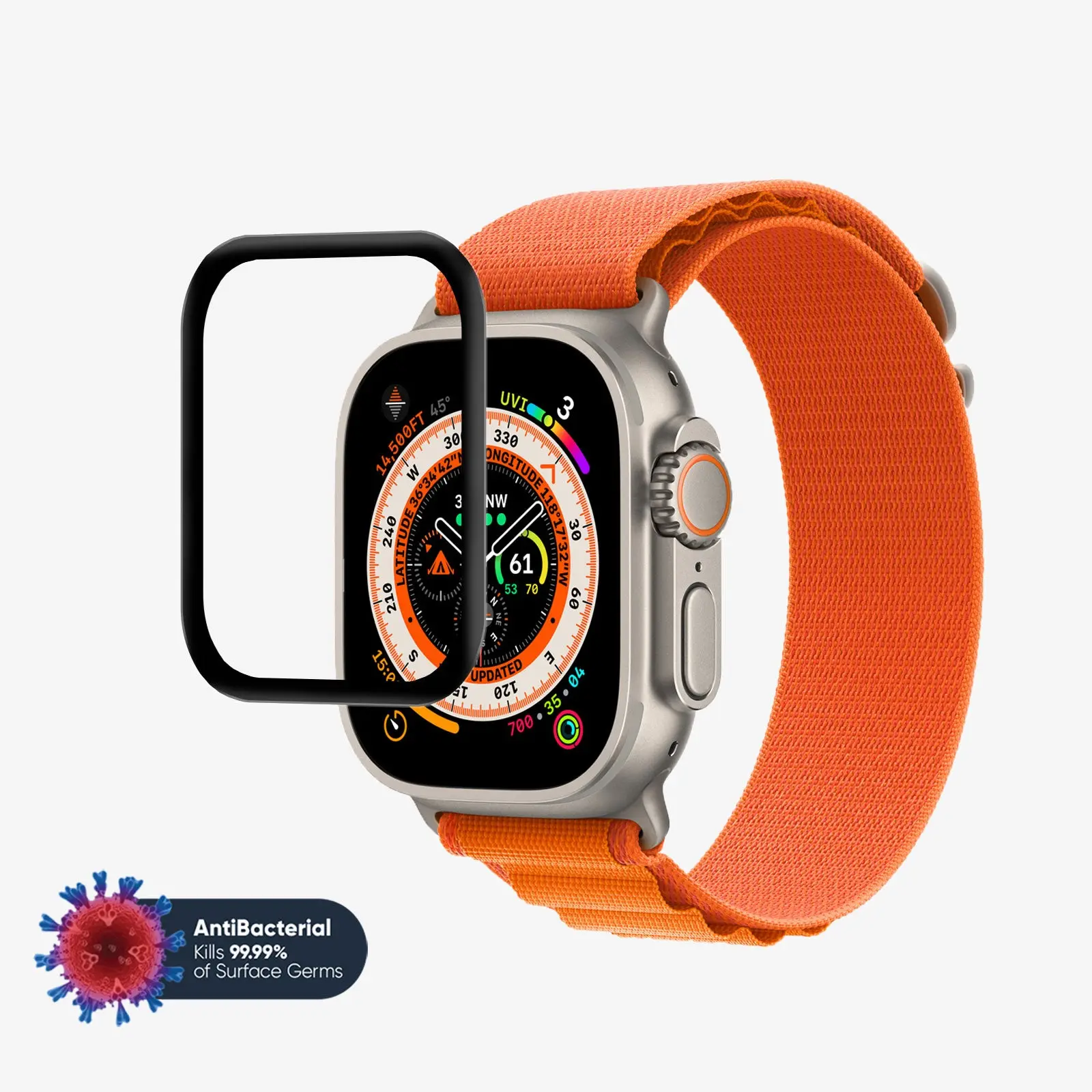 NanoArmour for Apple Watch Ultra 2 / Ultra 1 Screen Protector