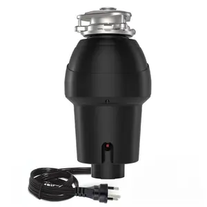 GARVEE Garbage Disposal, Standard Series 1 HP Continuous Feed Food Waste Disposer, Black, Set of 1