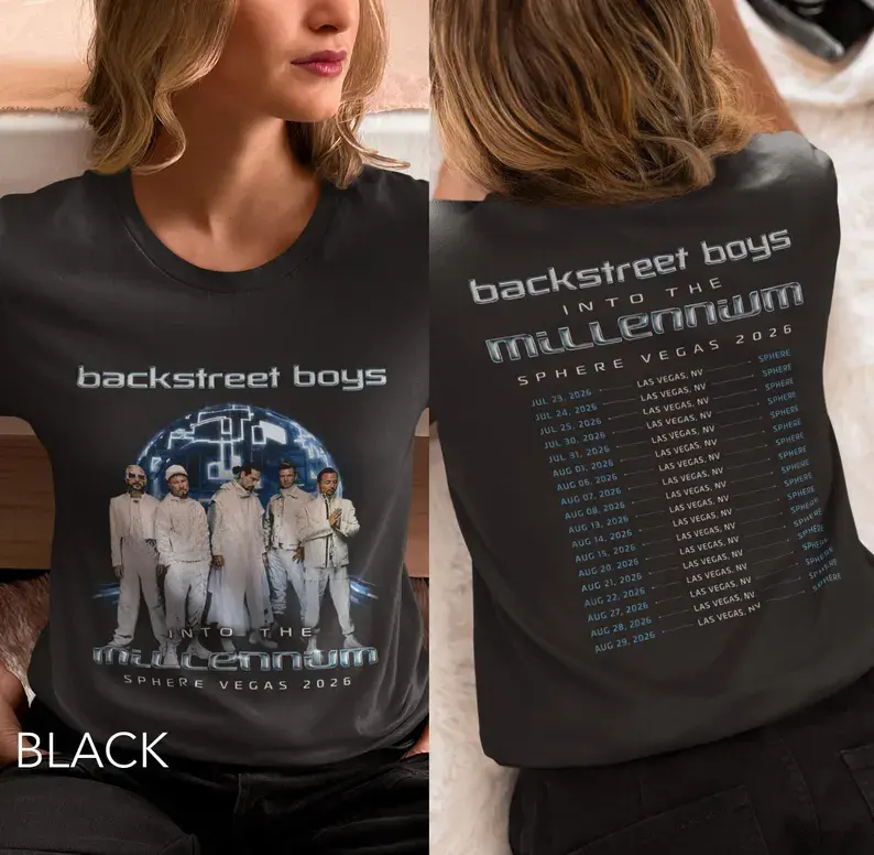 Unisex Backstreet Boys Into The Millennium Tour 2026 Shirt, BSB Concert Tee, Las Vegas Sphere Merch, 90s Boy Band Gift