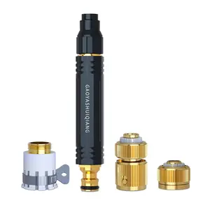 Alloy Power Washer Nozzle Universal Hose Attachment for Car Wash, Multi-Function Rinse Nozzle for Gardening, Household Cleaning & Garden Hose Quick Connect