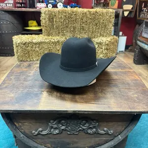 Cuernos chuecos 6X Minnick felt hat in black premium wool