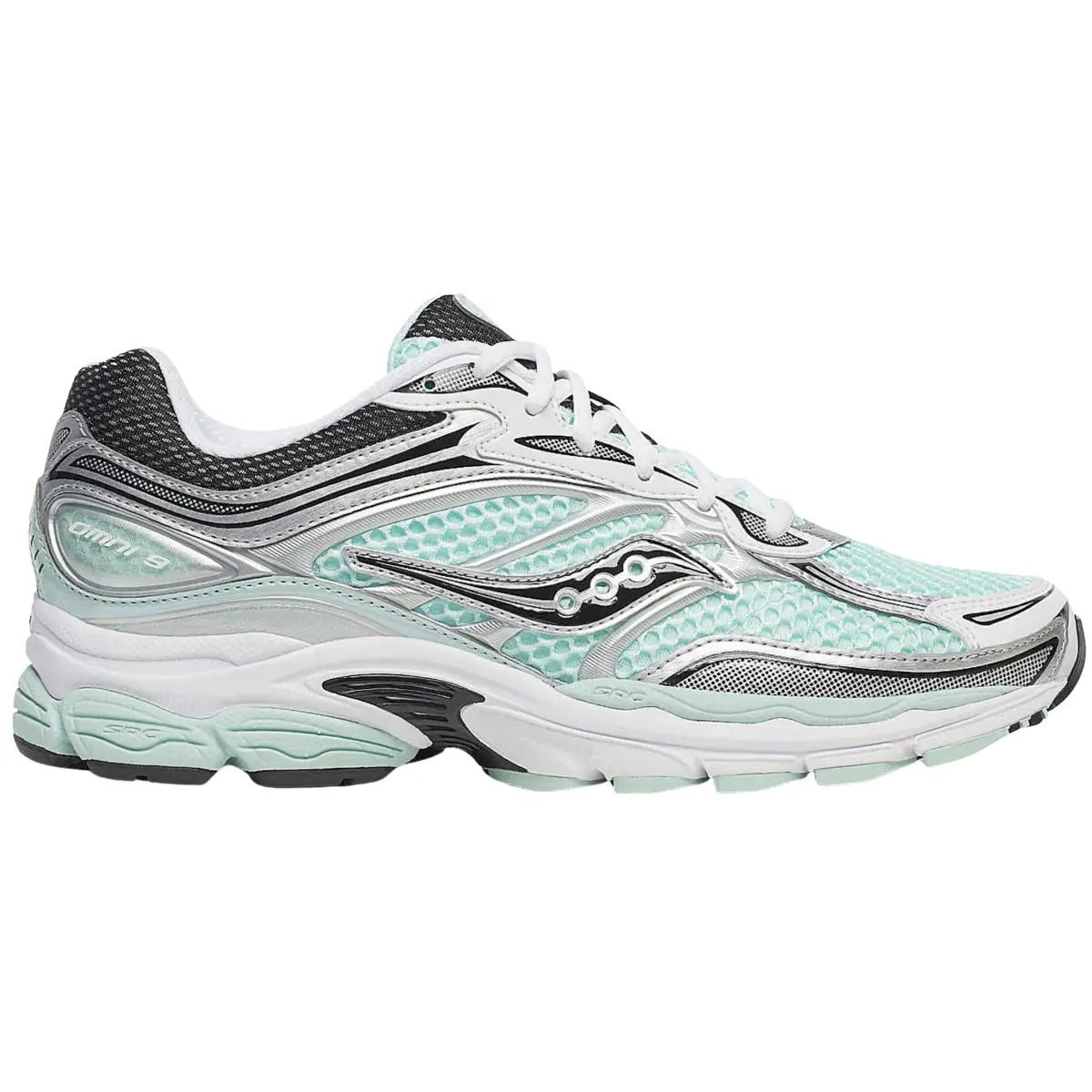 Saucony ProGrid Omni 9 Teal Metallic Silver Men's Fashion Shoes New