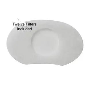 Bleep Eclipse & DreamWay Vent Filter Replacements- White Exhaust Filters for Quiet PAP Masks, Compatible with Eclipse & DreamWay Frames, 12 Pack