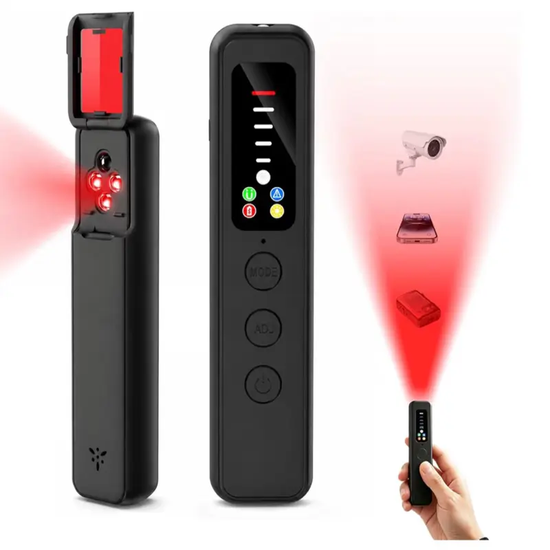 Hidden Camera Detectors, 7-in-1 Anti-Spy Camera Finder, GPS Tracker LED Display, 25H Battery, Bug Detector, Silent Mode Listening Device Detector, Portable RF Signal Scanner, Hotel, Car, Travel