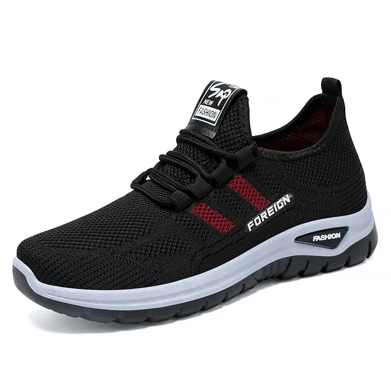 Women's Stretch Knit Sneakers, Lightweight Shock-Absorbing Lace-Up Walking Shoes with Non-Slip Sole for Work & Everyday Wear, Women's Comfortable, Stylish Walking Shoes, Breathable Shoe