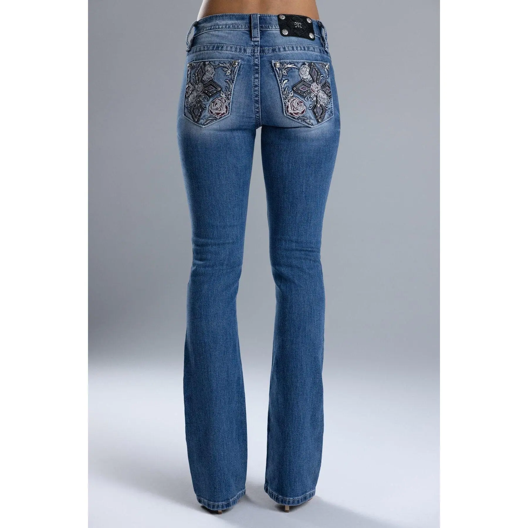 Ahmeira Cross Bootcut Jeans