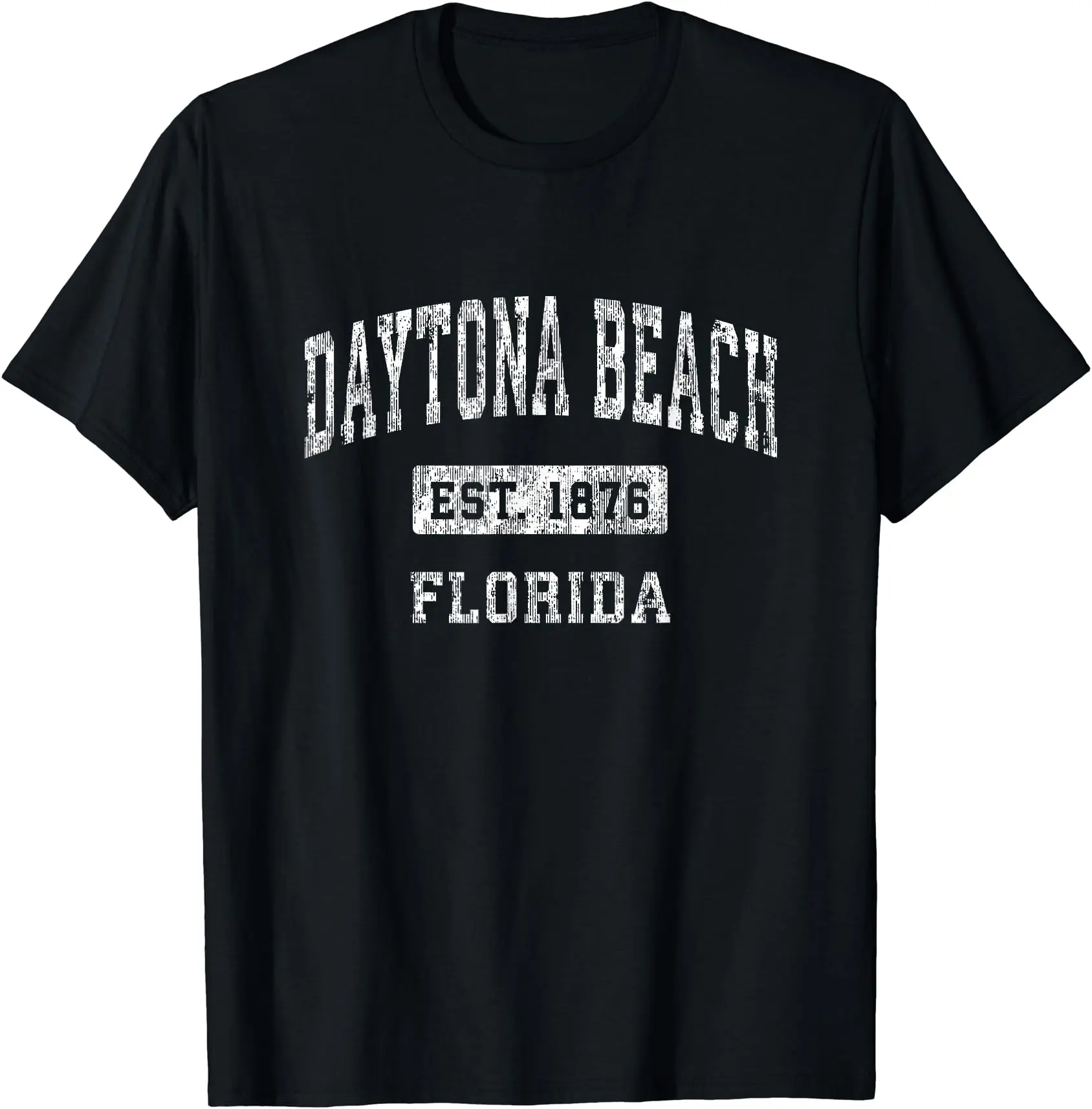 Daytona Beach Florida FL Vintage Established Sports Design T-Shirt