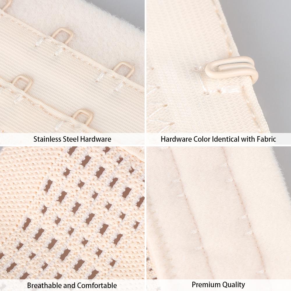 Aphlos 12 Pack Adjustable Bra Straps - Flexible Bra Extenders with 2/3/4 Hooks for Women's Underwear, Womenswear Comfort Comfortable