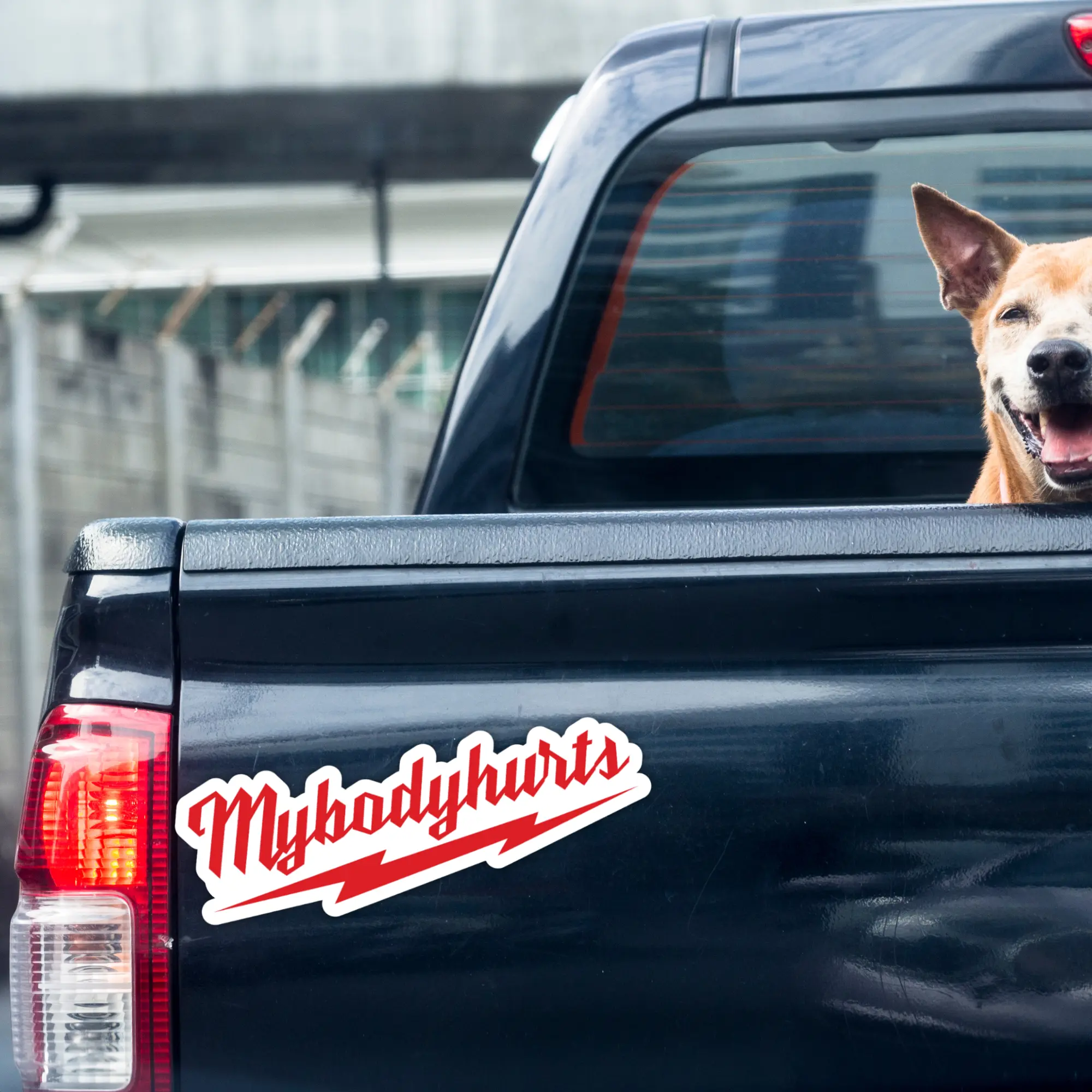 My Body Hurts Funny Milwaukee Tools Car Decal - Waterproof, UV Resistant Vinyl Sticker