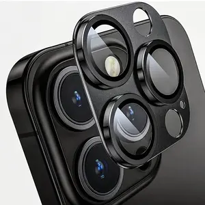 Phone Lens Protector, Tempered Glass Cover, Anti-scratch Camera Lens Protector Phone Lens Protective Film, Phone Accessories Compatible with iPhone 11 12 13 14 15 16 Pro Max Plus Mini, Cover