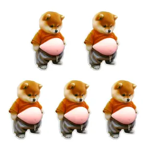 3D Cute Puppy Soft Belly Stickers, Anti-Collision And Shockproof Stickers For Kids.Designed With Squeezable Belly, Perfect For Daily Decoration, Holiday Party Gifts, As Well As DIY Crafts And Journal Making.